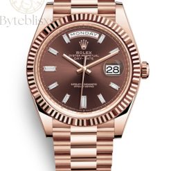 Rolex Day Date 40mm 228235 Chocolate Dial Everose Gold (USED)